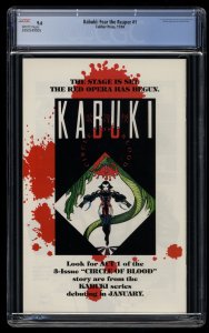 Kabuki: Fear the Reaper #1 CGC NM+ 9.6 White Pages 1st Appearance!