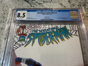 The Sensational Spider-Man # 1 CGC Graded 8.5 Marvel Comic Book Variant JH23