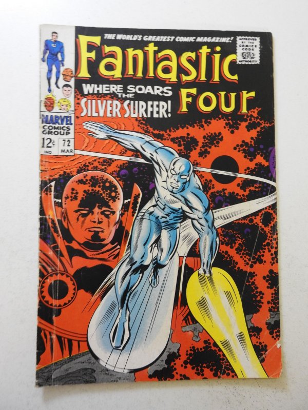 Fantastic Four #72 (1968) GD/VG Condition 6 centerfold wraps detached top staple