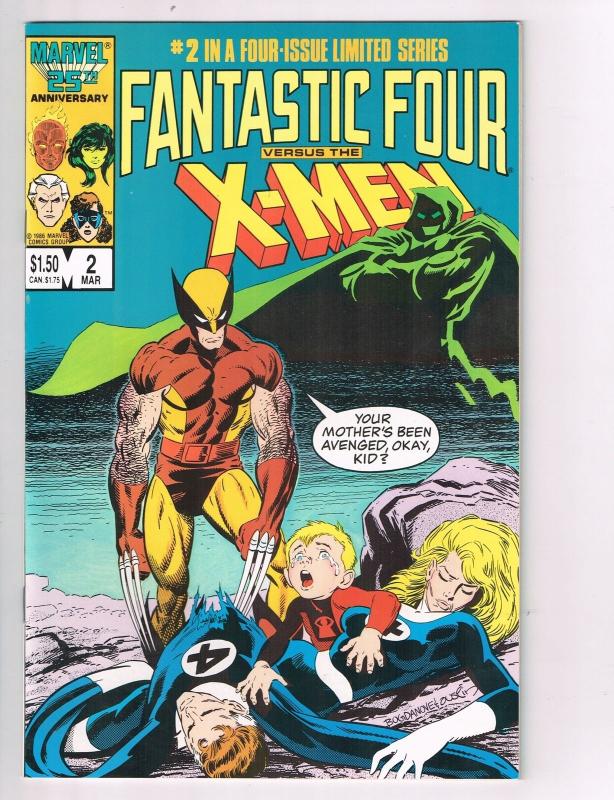 Fantastic Four vs the X-Men #2 Marvel Comic Book Wolverine Franklin Richards HH2