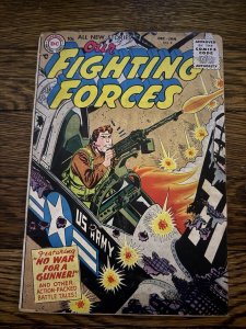 Our Fighting Forces #8 (DC Comics 1955) [GD/VG] “No War For A Gunner”