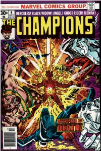 Champions #8, *KEY*, 7.0 or better, 1st Crimson Dynamo IV