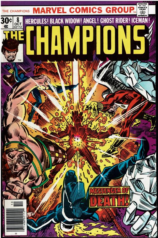 Champions #8, *KEY*, 7.0 or better, 1st Crimson Dynamo IV