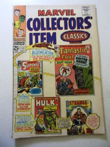 Marvel Collectors' Item Classics #11 (1967) VG Condition 1/4 spine split