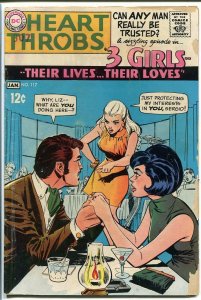 HEART THROBS #117 1968 DC-TORRID ROMANCE-GREAT-NICE ISS G