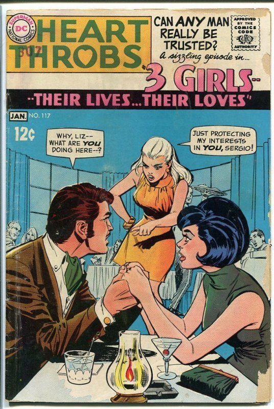 HEART THROBS #117 1968 DC-TORRID ROMANCE-GREAT-NICE ISS G