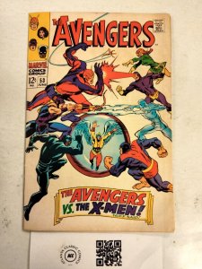Avengers # 53 VF Marvel Comic Book Hawkeye Scarlet Witch Quicksilver 2 J241