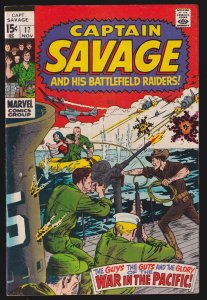 Captain Savage #17 1969 Marvel 8.0 Very Fine comic