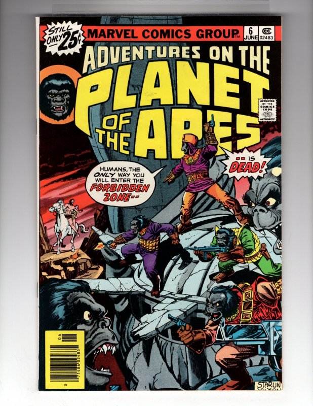 Adventures on the Planet of the Apes #6 (1976) 9.0-9.2 High-Grade Beauty! / HCA1