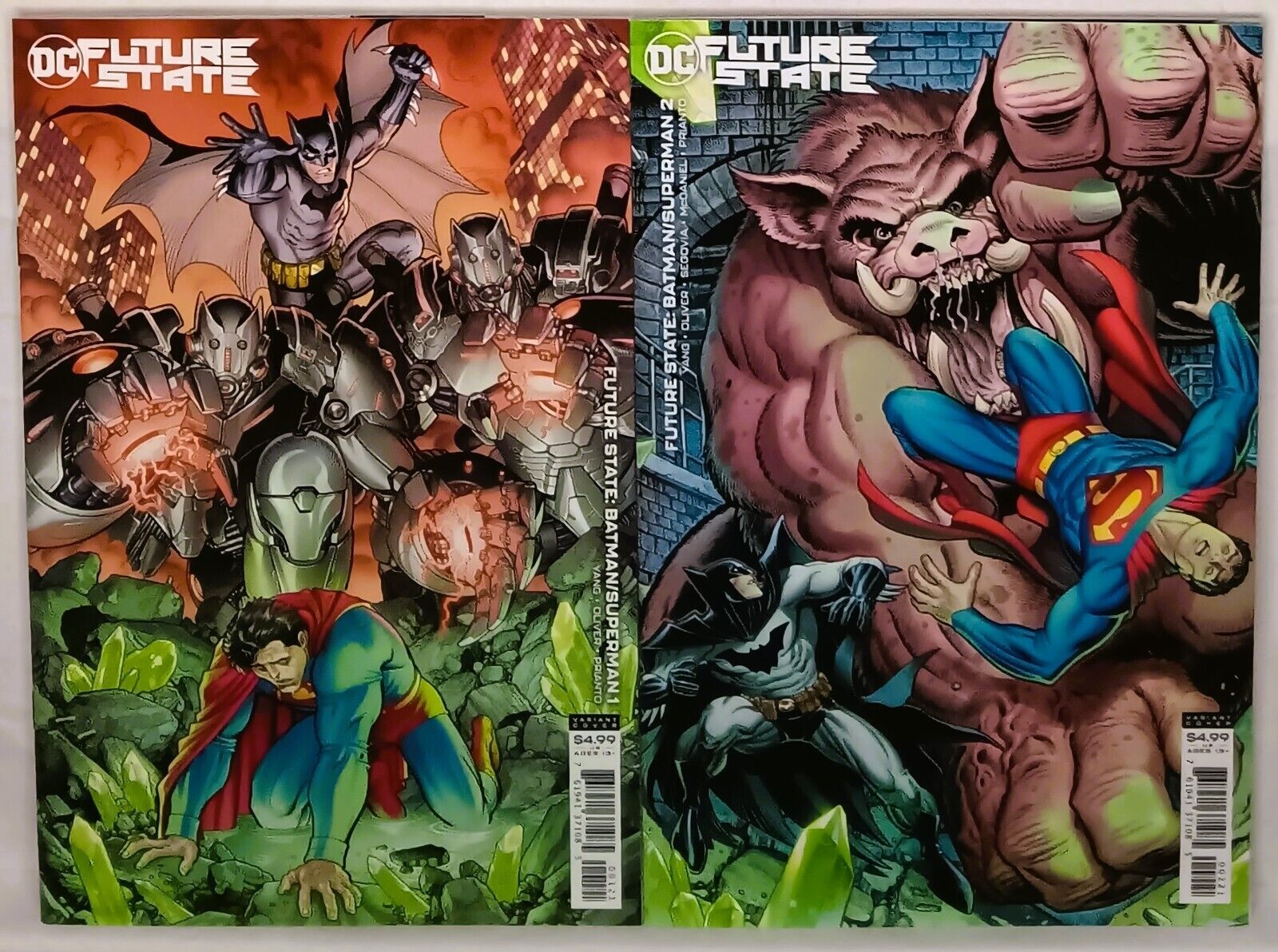 Dc Future State Batman Superman 1 Art Adams Variant Covers Dc 2021 Comic Books Modern 