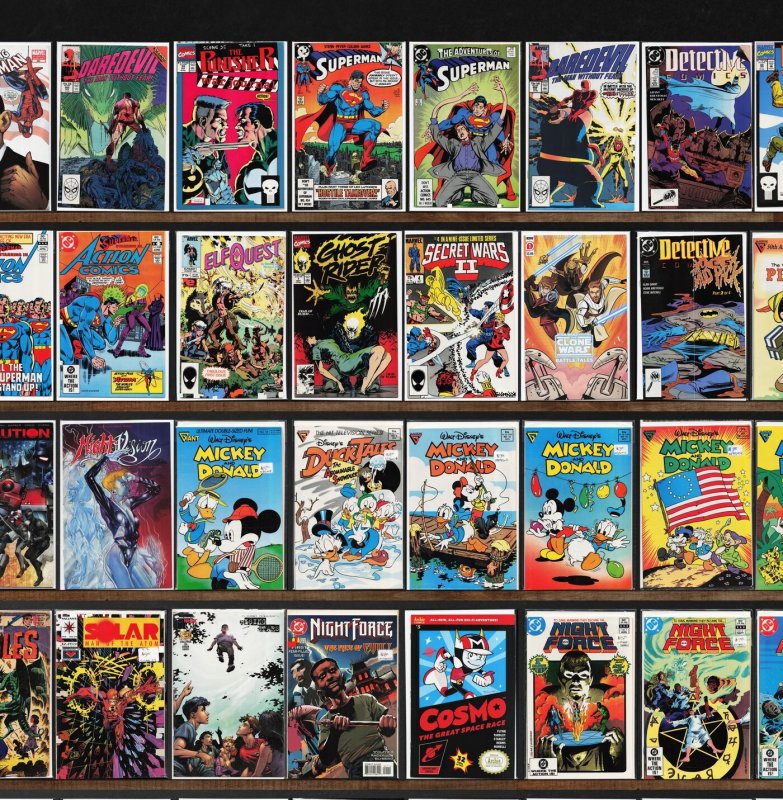Huge Lot 150+ Comics with Detective Comics, Mickey And Donald & More!