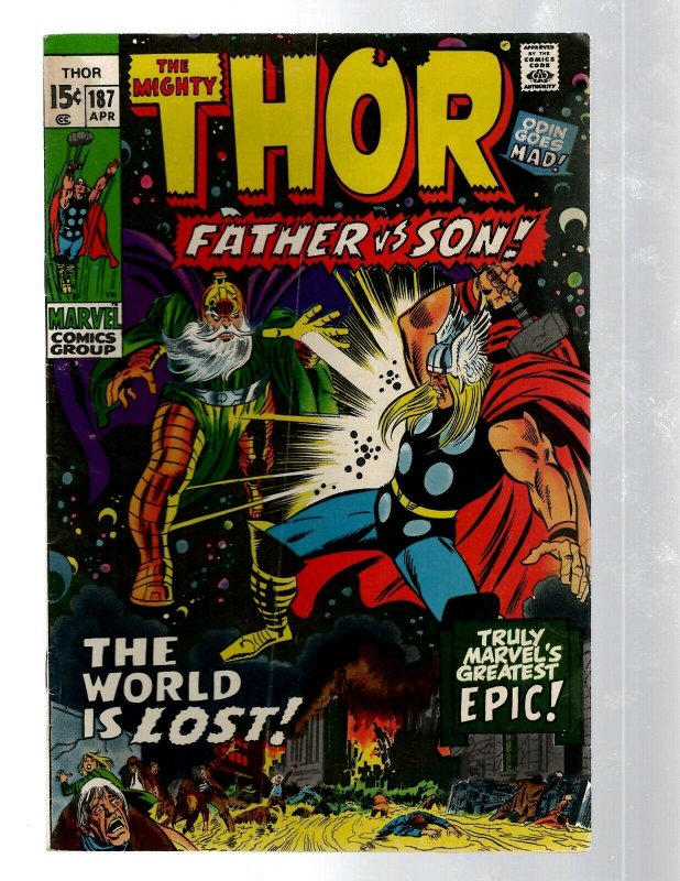 Mighty Thor # 187 VF Marvel Comic Book Loki Odin Asgard Sif Avengers Hulk RB8