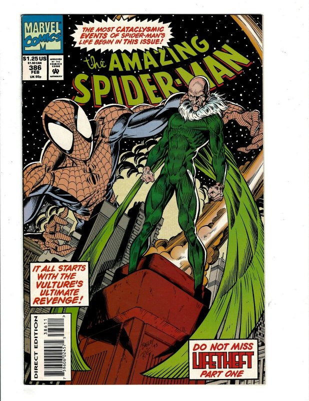 12 Amazing Spider-Man Marvel Comics 277 386 387 388 389 390 391 392 393 + J430