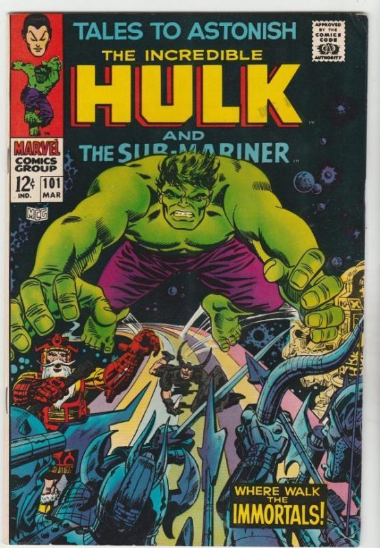 Tales to Astonish #101 Hulk Sub-Mariner strict VF/NM 9.0 High-Grade  Oregon