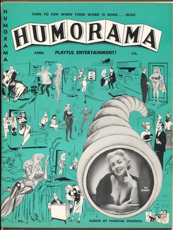 Humorama #1 4/1957-Atlas-1st issue-cheesecake-Betty Page-Bill Ward-DeCarlo-VF