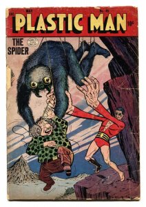 PLASTIC MAN #46-1954-QUALITY-THE SPIDER-WOOZY-incomplete