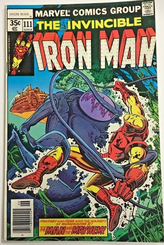 INVINCIBLE IRON MAN#111 FN/VF 1978 MARVEL BRONZE AGE COMICS