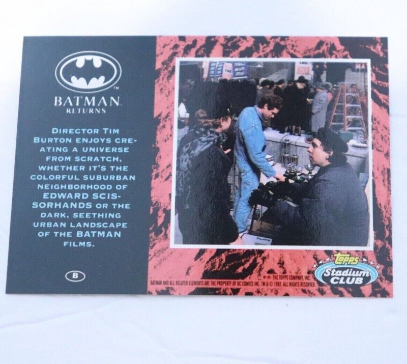 1992 Batman Returns Stadium Club #B