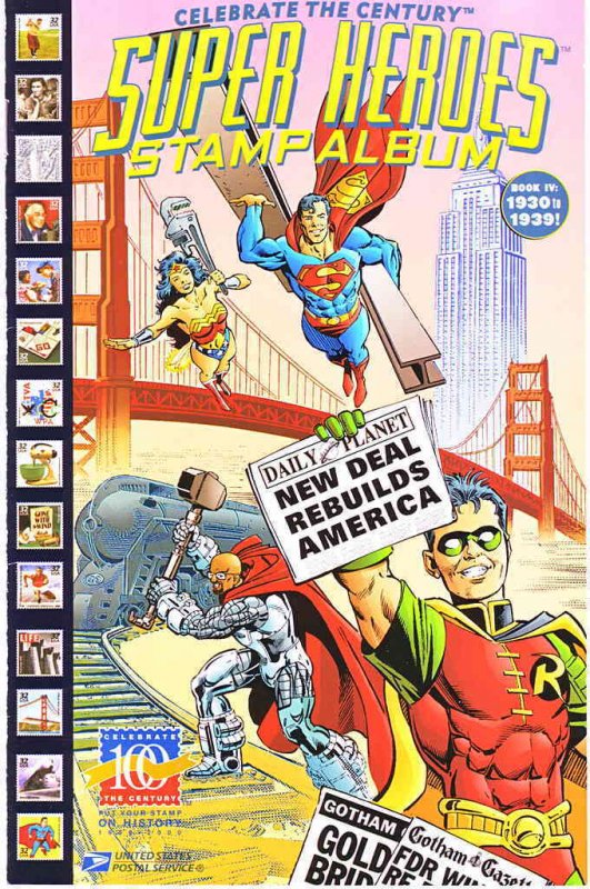 Super Heroes Stamp Album #4 FN ; DC