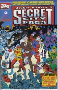 Jack Kirby's Secret City Saga 2-A Polybagged with Trading Cards FN