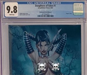 Daughters Of Eden #1 Tyndall Wednesday Cosplay Metal Variant CGC 9.8 LTD to 25