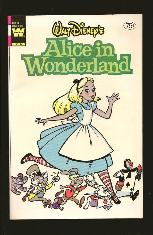 Whitman Comics Walt Disneys Alice in Wonderland No 1 1980