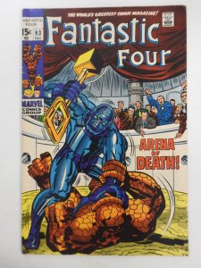 Fantastic Four #93 (1969) Arena of Death! Sharp Fine- Condition!