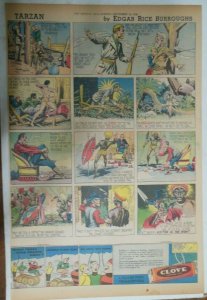 Tarzan Sunday Page #444 Burne Hogarth from 9/10/1939 Very Rare Full Page Size 