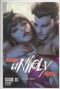 VAMPIRELLA  Dracula UNHOLY A LOVE Story #1 W, NM, ArtGerm, Dynamite, 2021