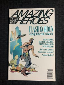 1988 AMAZING HEROES Magazine #137 FN- 5.5 Flash Gordon / Dan Barry