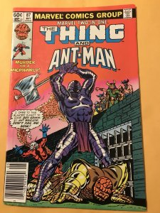 MARVEL TWO-IN-ONE #87 : 5/82 Fn; The Thing & ANT-MAN, mini MICROWORLD story