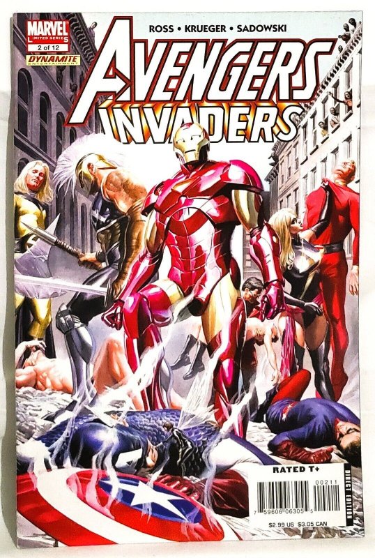 AVENGERS INVADERS #1 - 12 Alex Ross Jim Krueger Steve Sawdowski Marvel Comics