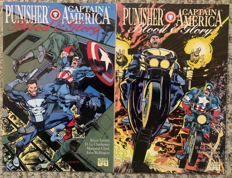 LOT OF 8 PUNISHER TEAM-UP GRAPHIC NOVELS | BATMAN, CAPTAIN AMERICA, WOLVERINE