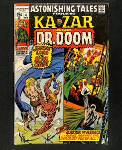 Astonishing Tales #4 Ka-Zar Doctor Doom!