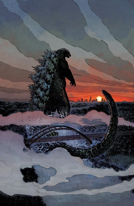 Godzilla Vs. America: Texas #1C VF/NM ; IDW | RI 1:25 Variant Virgin