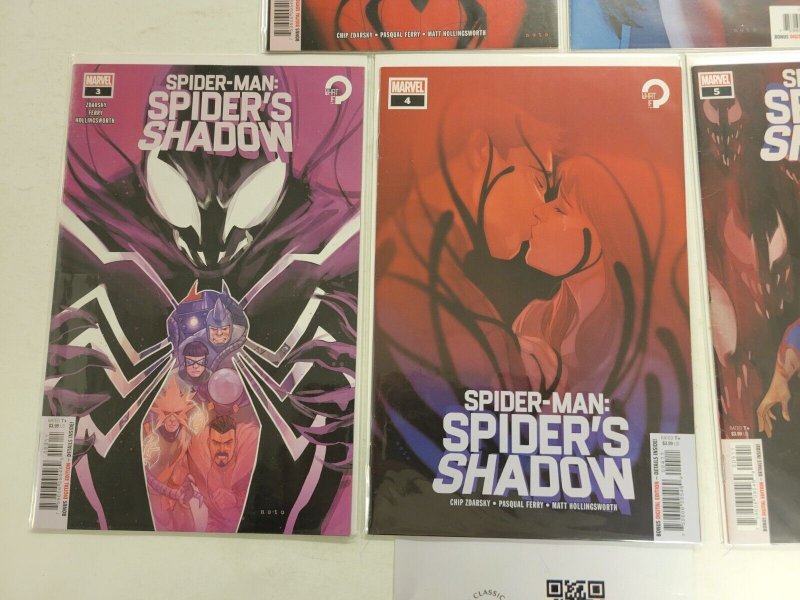 5 Spider-Man Spider's Shadow Marvel Comic Books #1 2 3 4 5 32 TJ43