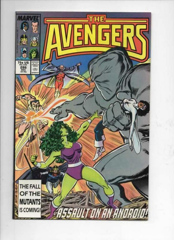 AVENGERS #286, NM, Captain, Sub-Mariner, She-Hulk, 1963 1987, Marvel