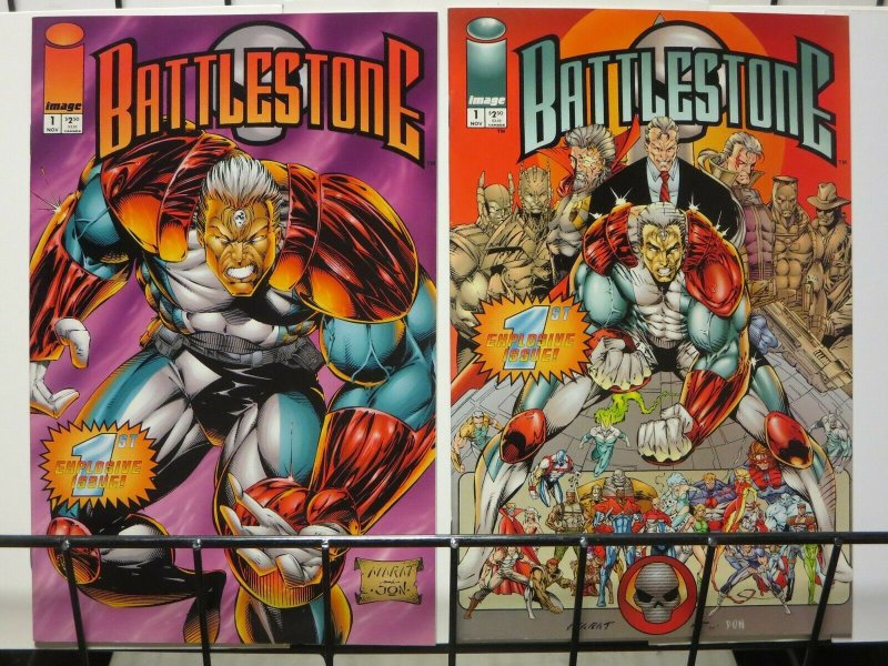 BATTLESTONE (1994 IM) 1(BLUE),1(ORANGE) - both covers