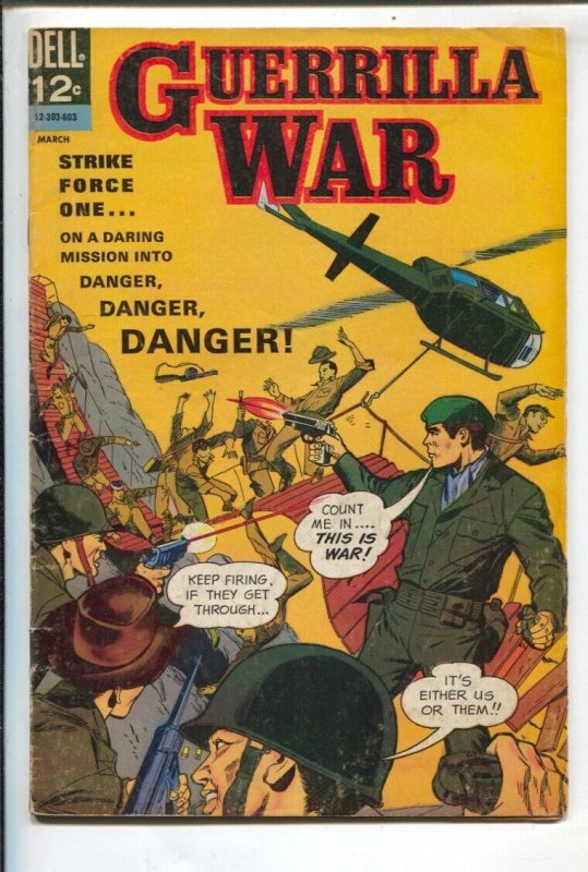 Guerrilla War #14  1966 -Dell final issue-Viet Nam War violence-VG+