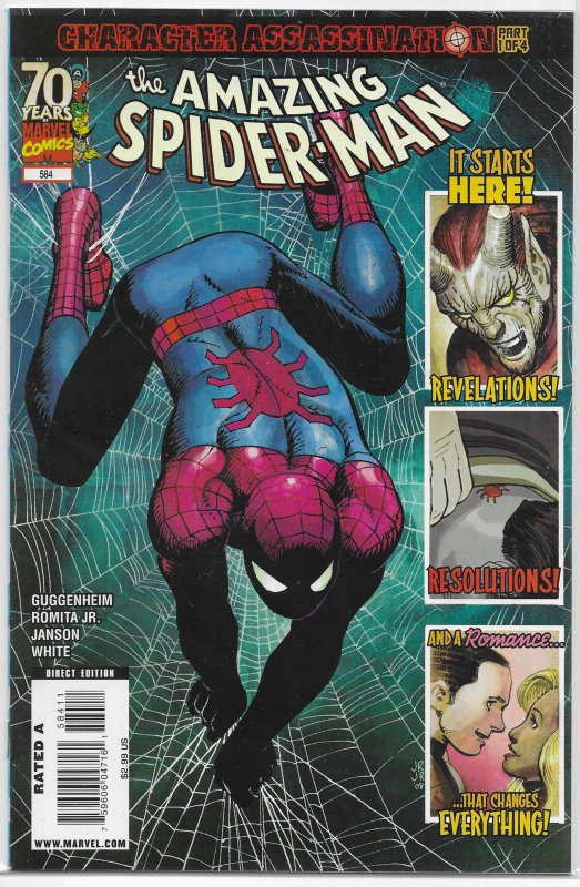 Amazing Spider-Man (vol. 2, 1998) #584 VF/NM (Character Assassination 1), Menace