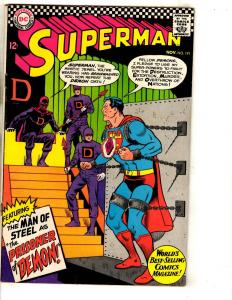 Superman # 191 FN DC Silver Age Comic Book Braniac Lois Lane Lex Luthor JL9