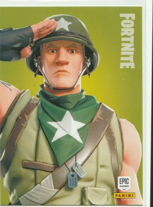 Fortnite Munitions Major 184 Rare Outfit Panini 2019 trading card series 1