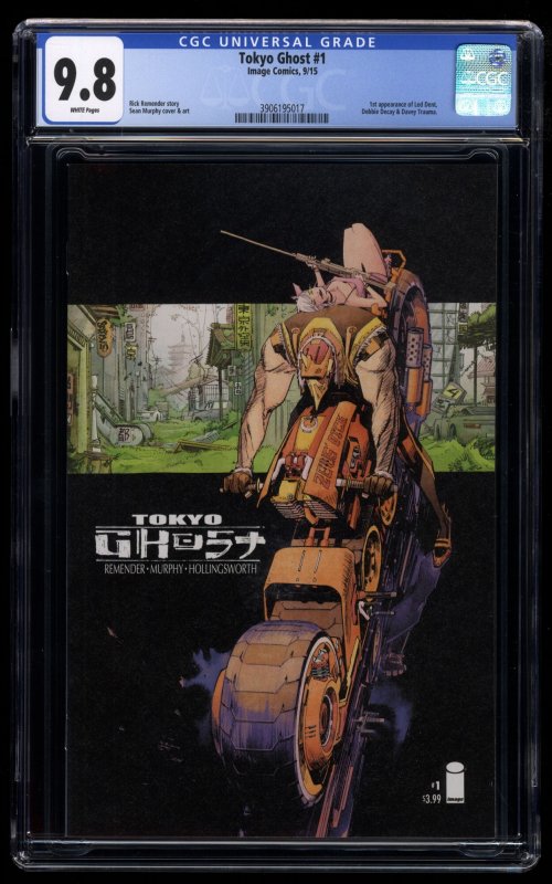 Tokyo Ghost (2015) #1 CGC NM/M 9.8 White Pages