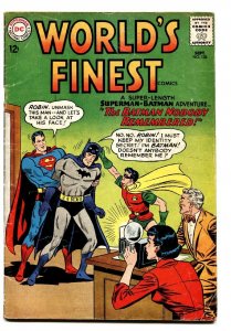 WORLDS FINEST #136 BATMAN-SUPERMAN-ROBIN comic book 1962-DC COMICS