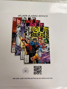 4 Outsiders DC Comic Books # 1 2 3 4 Batman Superman Flash  19 CT3
