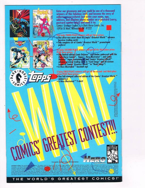 Comics Greatest World The Machine Week # 2 Dark Horse Comic Books WOW!!!!!!! S56