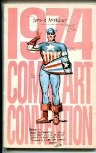 1974 Comic art Convention Program Book-Joe Simon-Wally Wood-Will Eisner-VF 