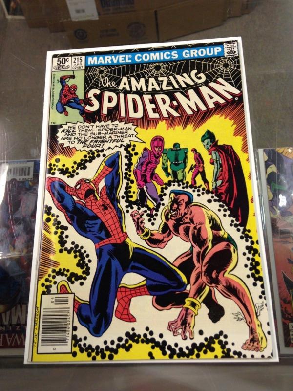 The Amazing Spider-Man 215 VF+ Needs Pressed (Marvel April, 1981)