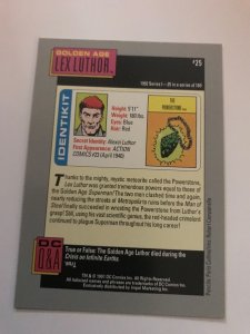 GA LEX LUTHOR #25 card : 1992 DC Universe Series 1, NM/M, Impel