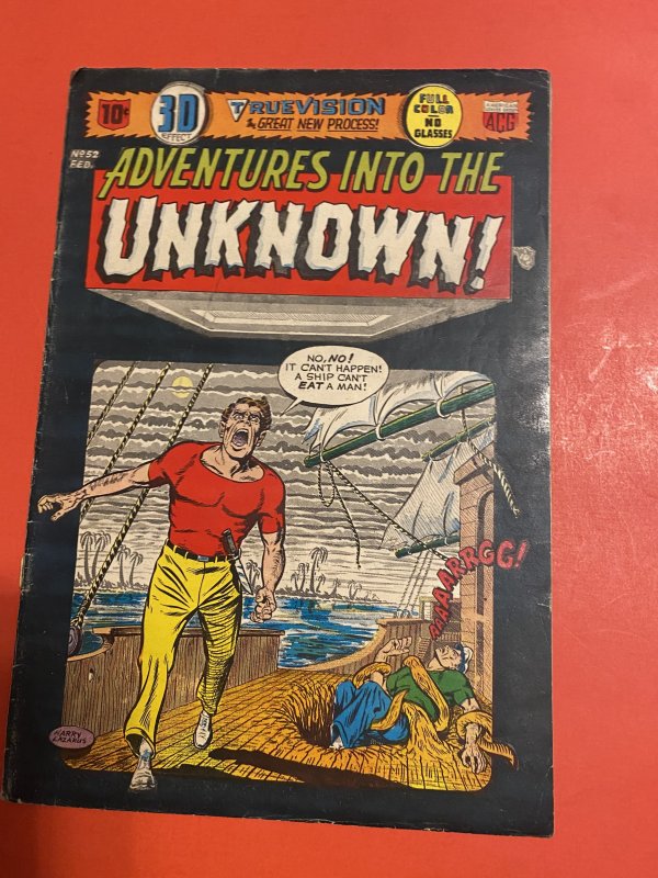 Adventures into the Unknown #52 (1954) precode sci-fi/ horror